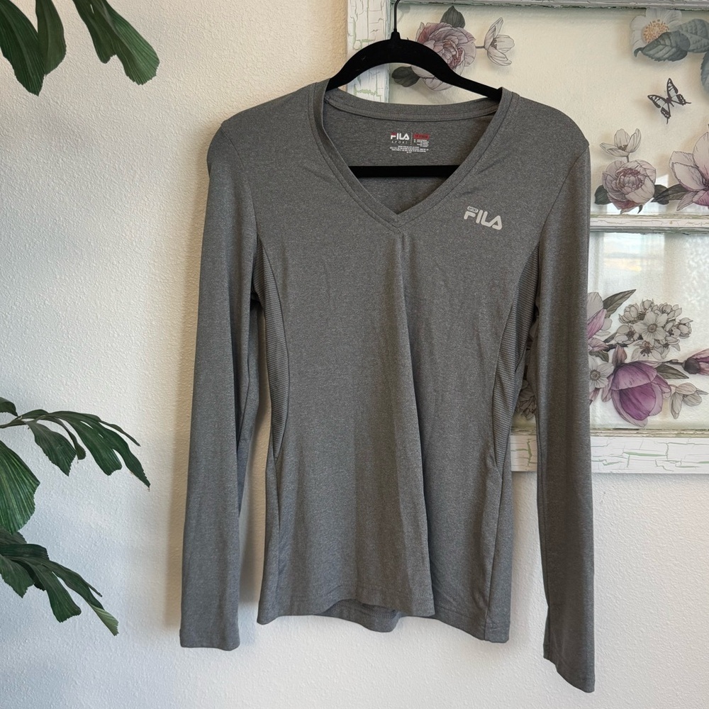 Fila Women's Charcoal Long Sleeve Tee